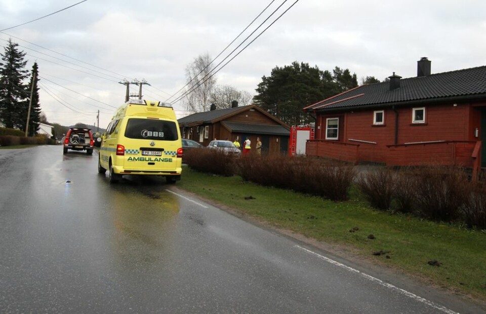 Branntilløp på veranda