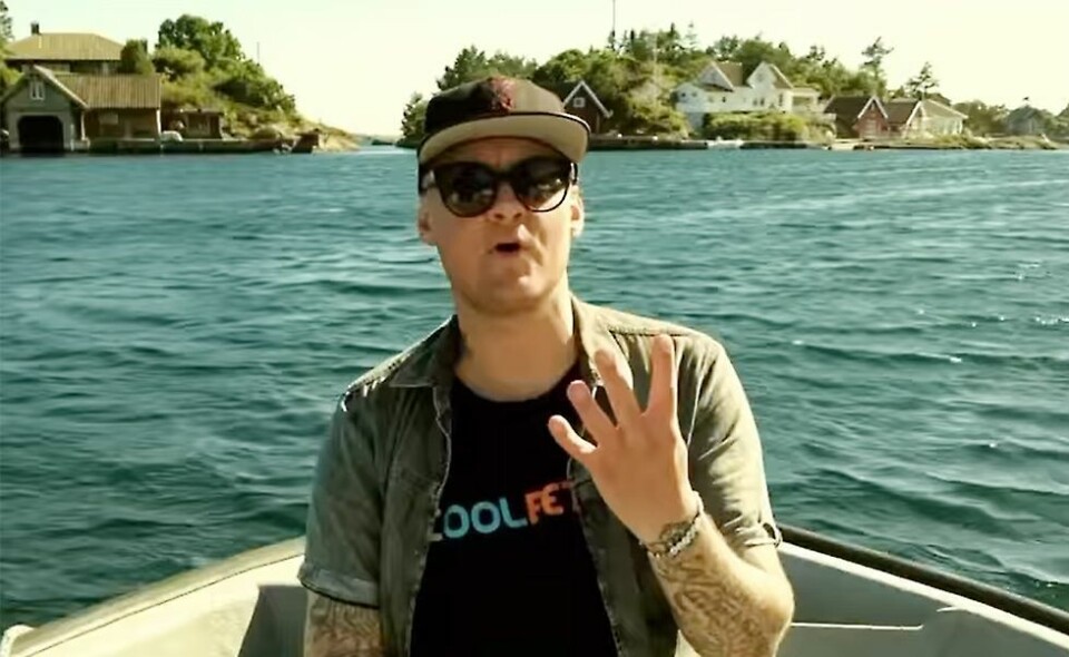 Petter Katastrofe spilte inn musikkvideo i Søgne-skjærgården