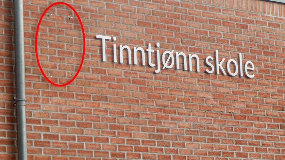 Byvåpenet stjålet to ganger: - Rent hærverk