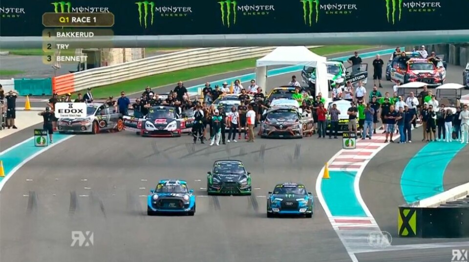 Rallycross of Abu Dhabi: - Try først over målstreken i sitt heat i Q2