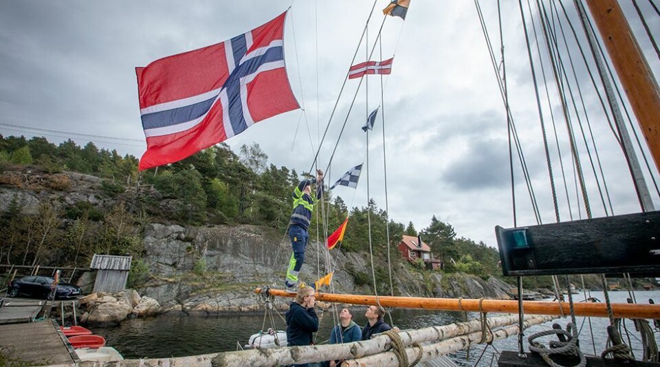 Klargjorde SS Nilsen til den store båtkortesjen