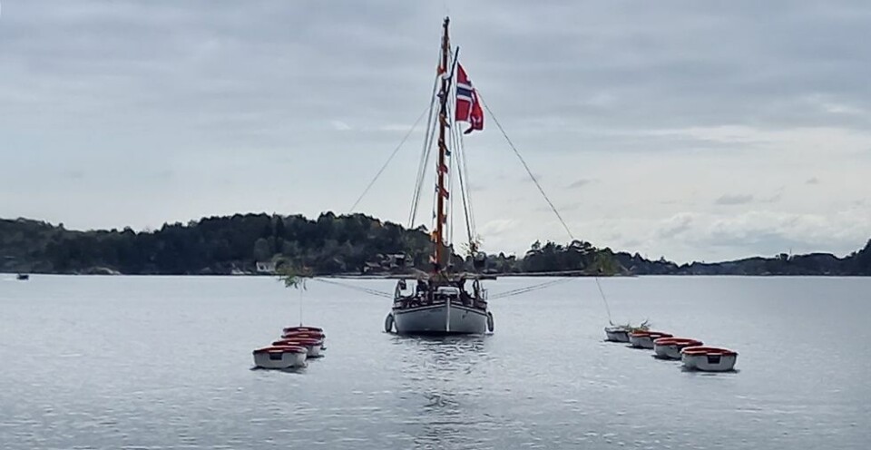 Klargjorde SS Nilsen til den store båtkortesjen
