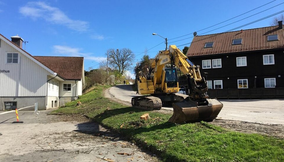 «Informasjon om arbeider i Mæbøveien»