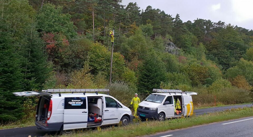 «Som følge av uværet har Agder Energi Nett satt gul beredskap»
