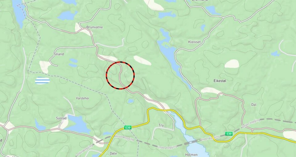 «Synkehull» på Brunvatneveien