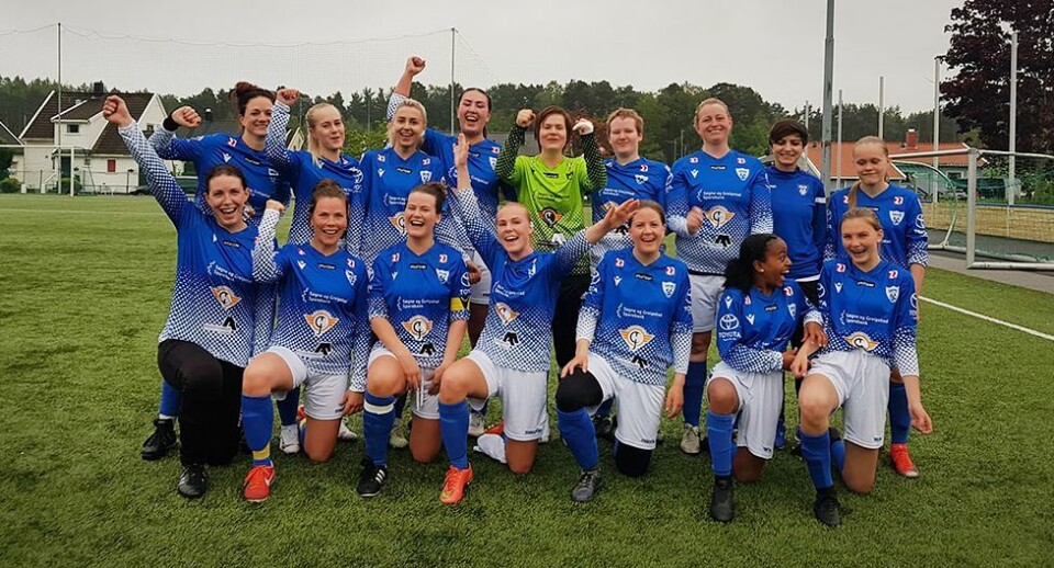 Søgne FKs damelag med første seier i serien