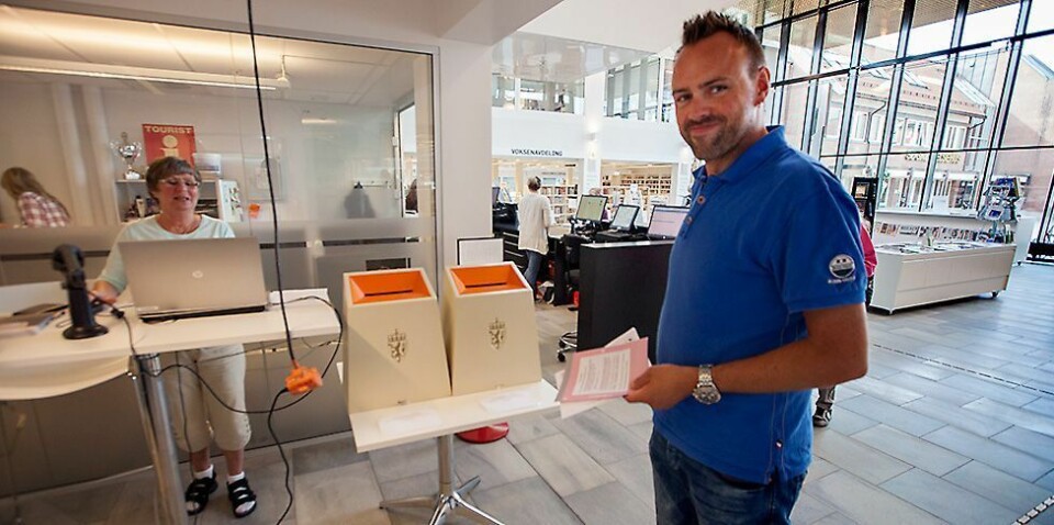 Åpner for forhåndsstemmegivning