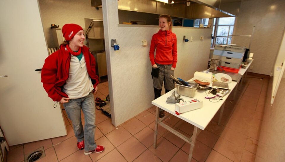 Fiskeforedling på bensinstasjonen