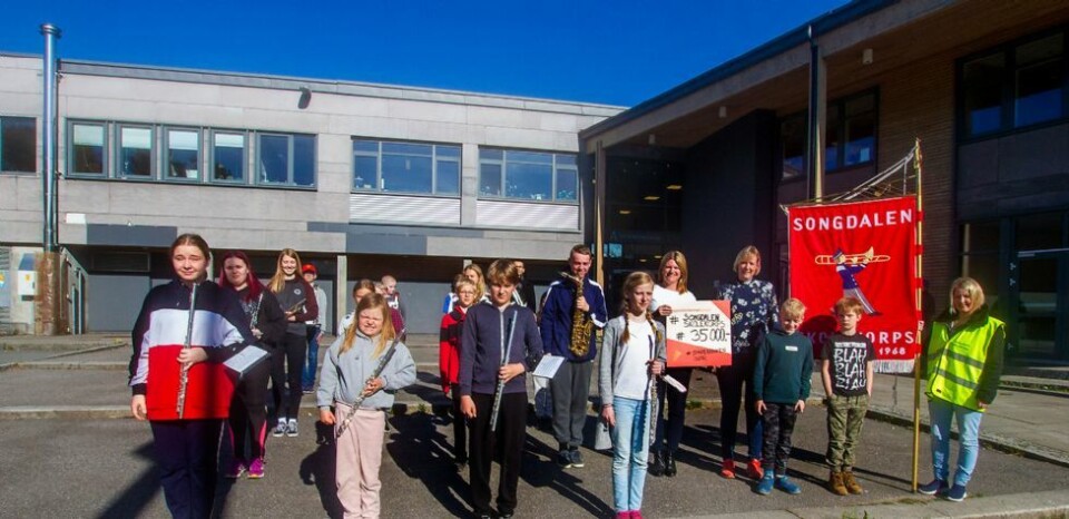 Sparebanken Sør gir 2,5 millioner kroner til skolemusikkorpsene