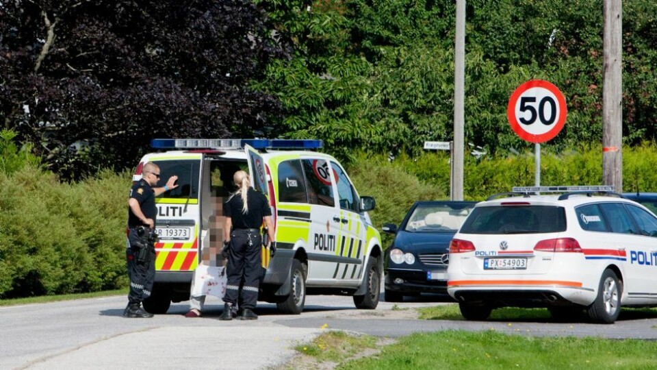 Slåsskamp i Stauslandsveien