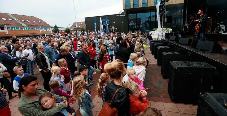 Magnus rocket torvet på Tangvall