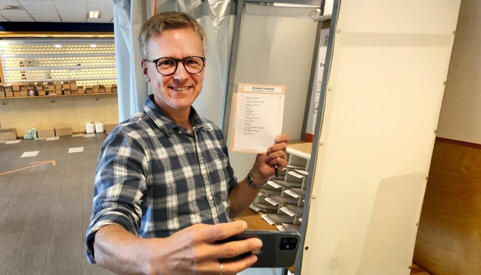 - Må jo profilere KrF litt ekstra på denne store dagen