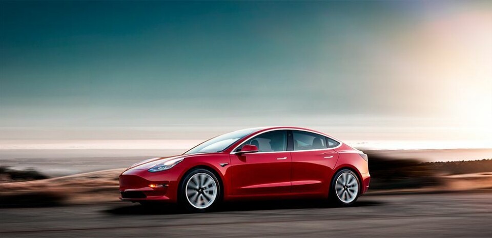 Tesla model 3 mest solgte modell hittil i 2019