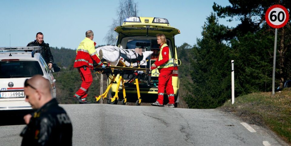 Totalt utbrent etter utforkjøring