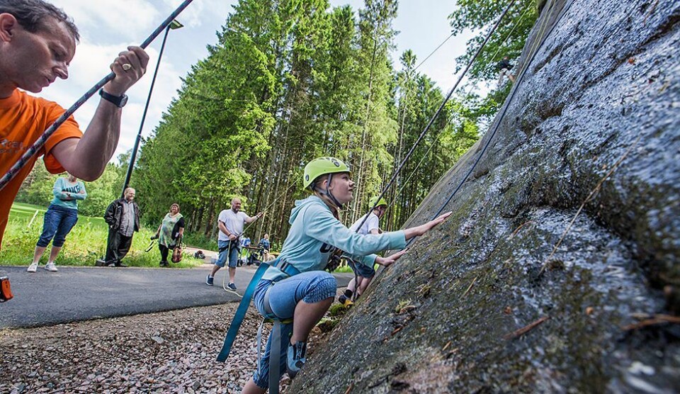Ny klatrevegg åpnet