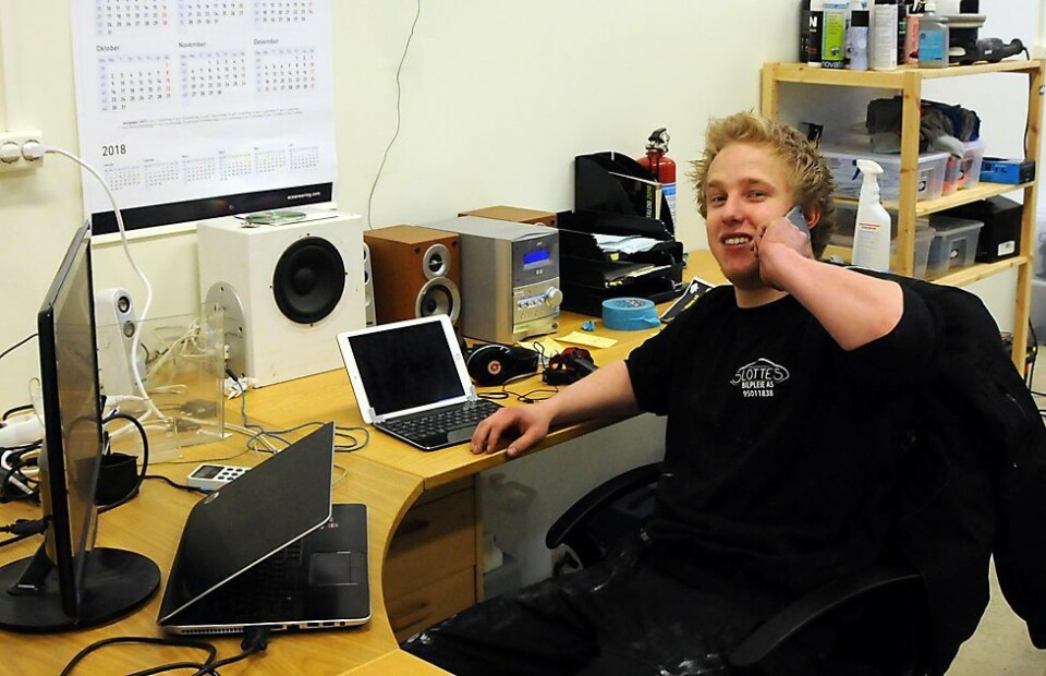 19-åring skapte sin egen arbeidsplass