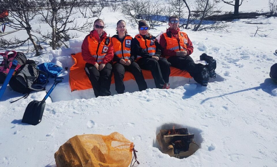 Stille start på Den stille uke for Røde Kors Hjelpekorps i Agder-fjellet