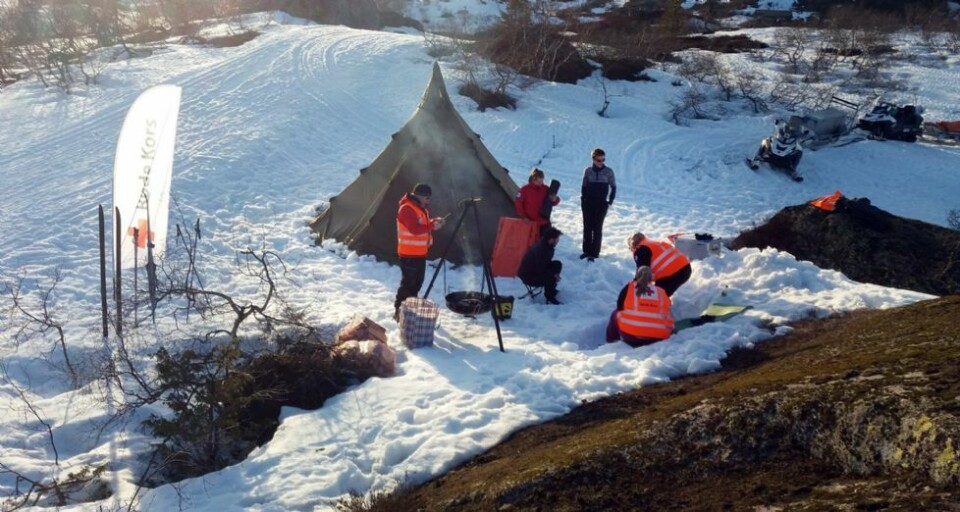 Stille start på Den stille uke for Røde Kors Hjelpekorps i Agder-fjellet