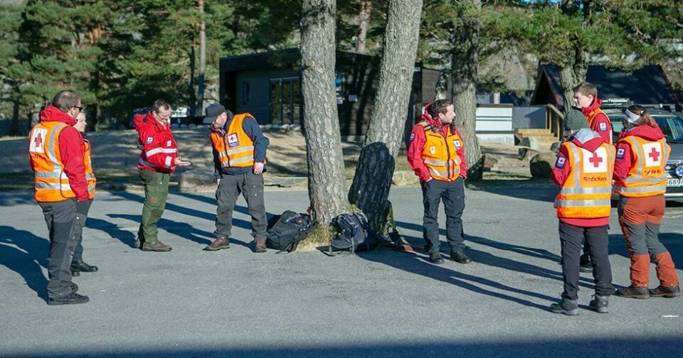 Deltar i leteaksjon i Mandal