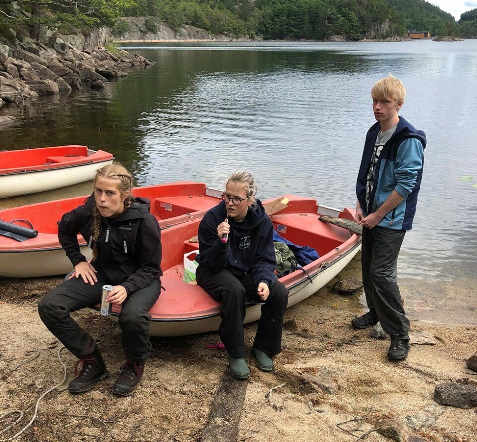 Flekkerøy BK Sjø: Ble sendt ut i skauen til Roverprøven med bind for øynene