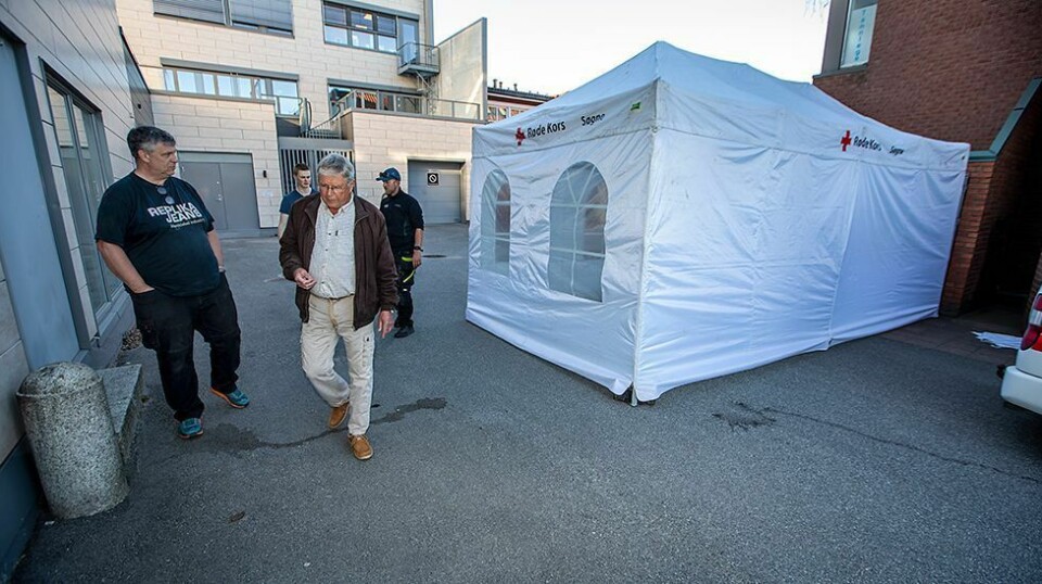 - Vi har et ganske stort utbrudd, ikke ring legesenteret