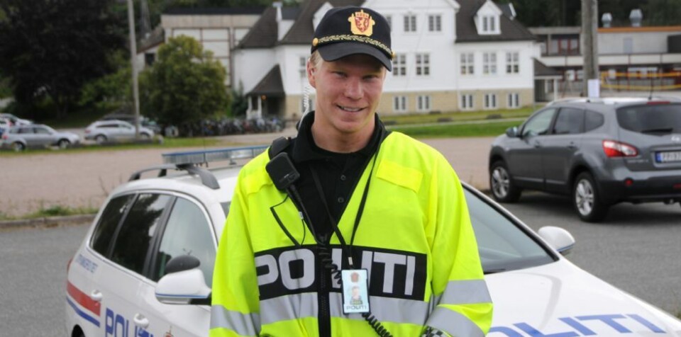 Politistudentenes første møte med publikum.