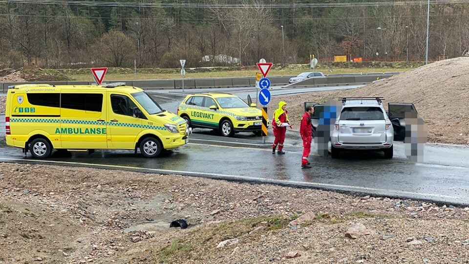 Trafikkuhell på E39 mellom Volleberg og Monan