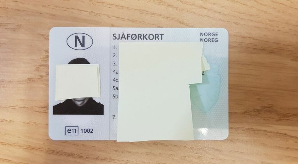 - Brukte annens sjåførkort