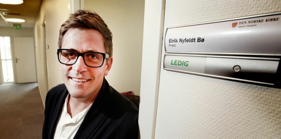 - En glipp, sier prest Eirik Nyfeldt Bø