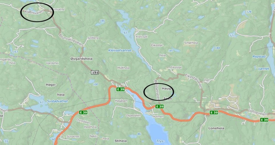 Flere fylkesveier stengt