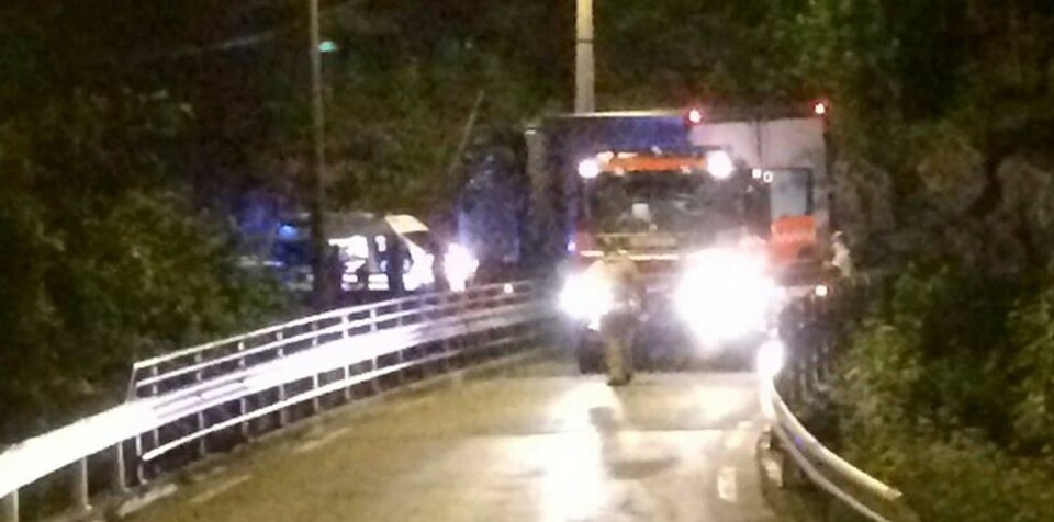 Syklist påkjørt av semitrailer