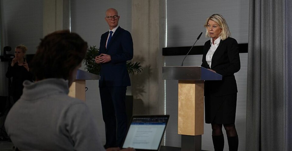 Se dagens pressekonferanse med regjeringen onsdag