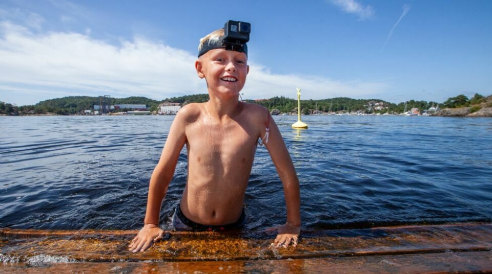 Bernhard Emil (10 år) ga Lauvika seks på terningen