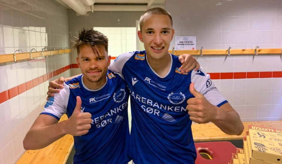 Fløy best i den sterke vinden og haglbygene borte mot Strømmen