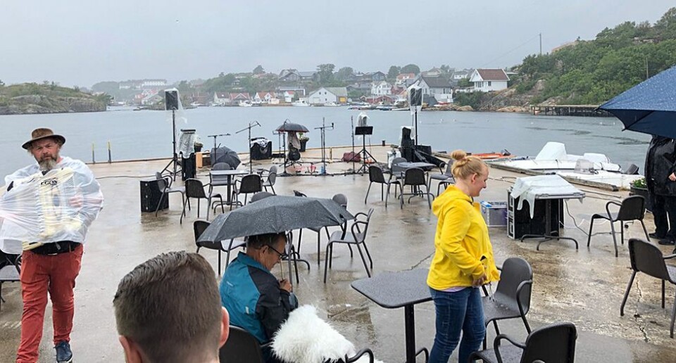 KØBB lysnet opp i gråværet på Flekkerøy