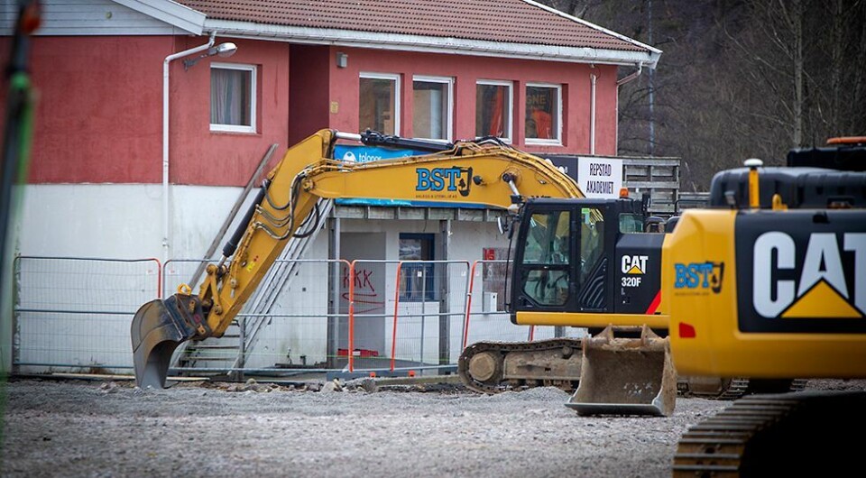 Underentreprenør på skolesenteret på Tangvall konkurs