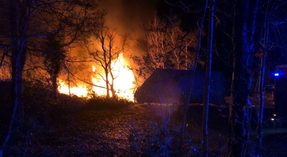 Falleferdig hytte brant ned: - Skulle rives