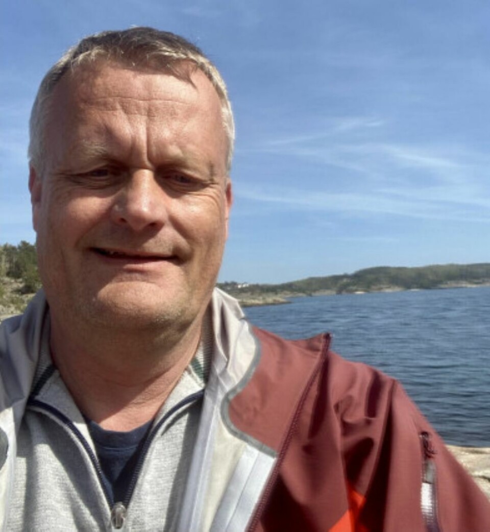 Denne kan bli liggende i Olavsundet i Ny-Hellesund