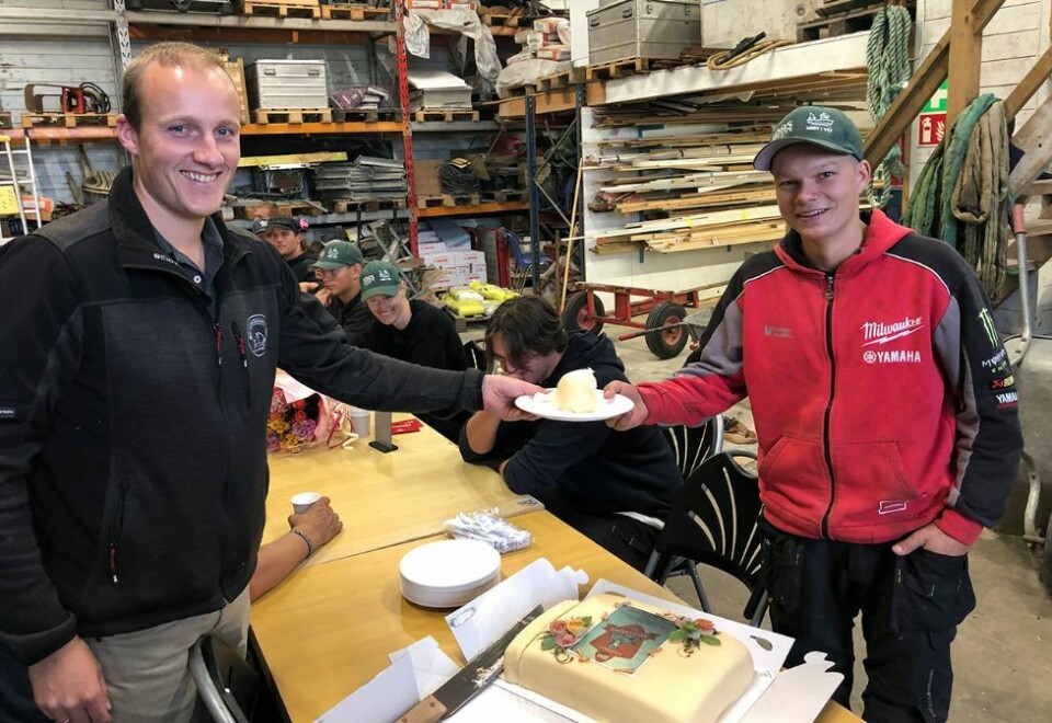 Markus kåret til «Årets tømrerlærling»