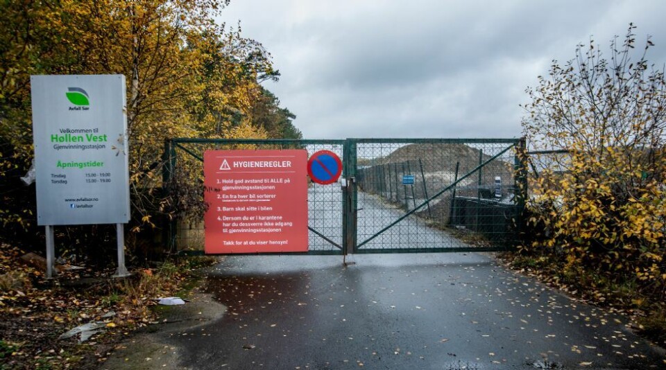 Vil legge ned gjenvinningsstasjon på Høllen vest