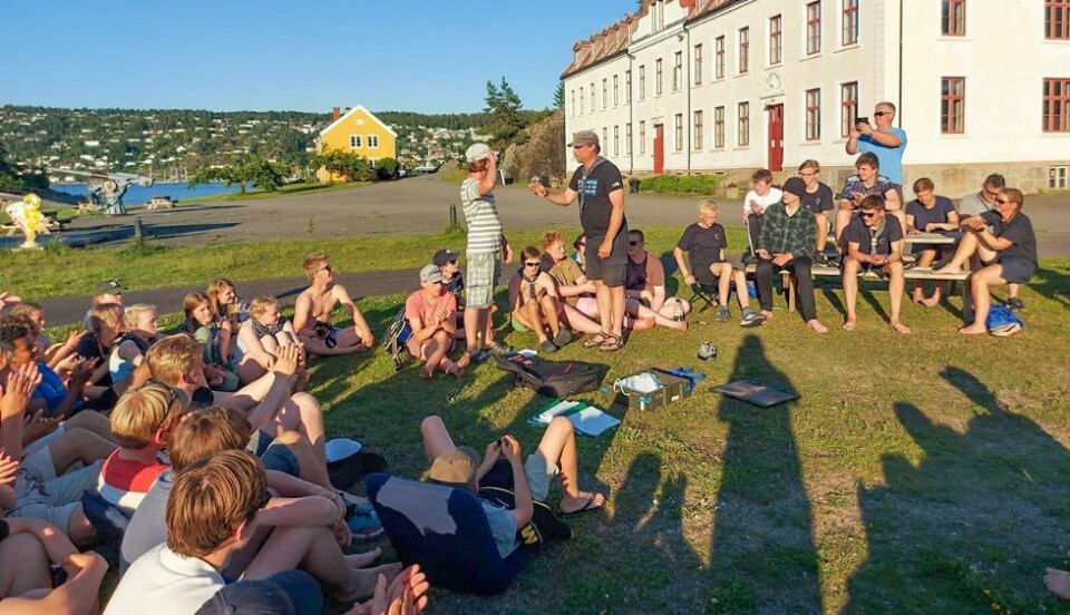 På vei hjem etter en lang og vellykket sjøspeidertur