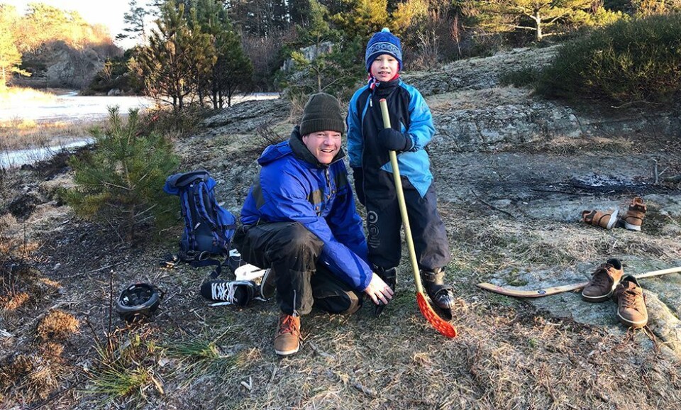 Så la isen seg på Storetjønna