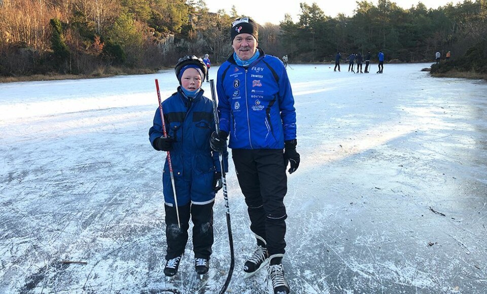 Så la isen seg på Storetjønna