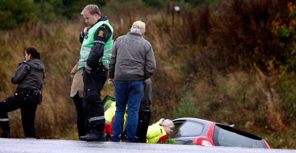 Trafikkulykke på E 39 - Kleppland