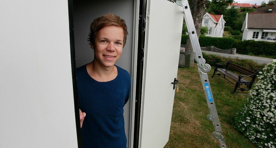 Isbua på plass