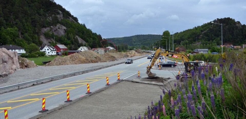 Redusert fremkommelighet i Tangvallkrysset