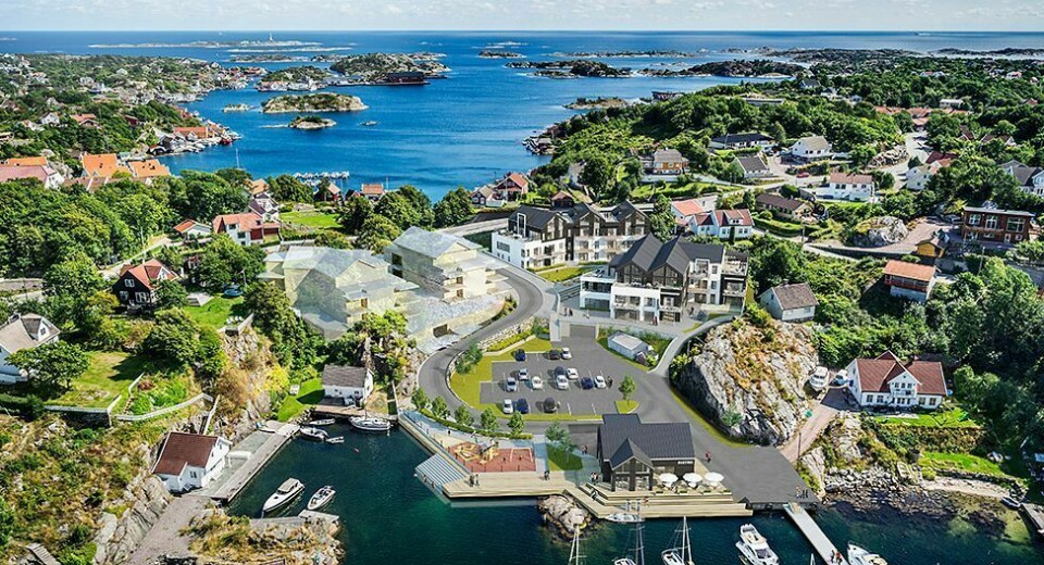 Lindebø brygge blir helt klart det største prosjektet som skal reises. Foruten 46 leiligheter, kommer det en marina med restaurant, isbar og dagligvarebutikk.