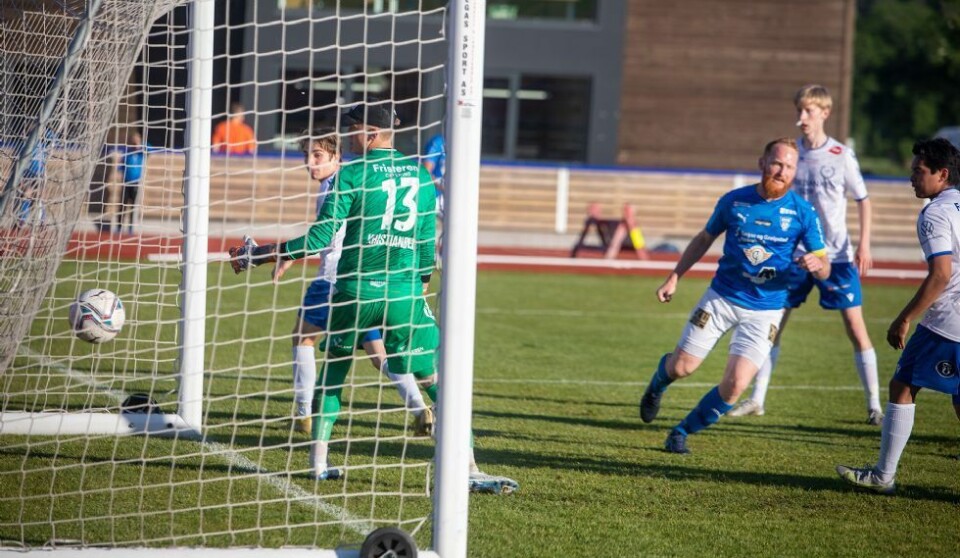 Fløy 2 mot Søgne FK i 4. divisjonskampen sist høst.