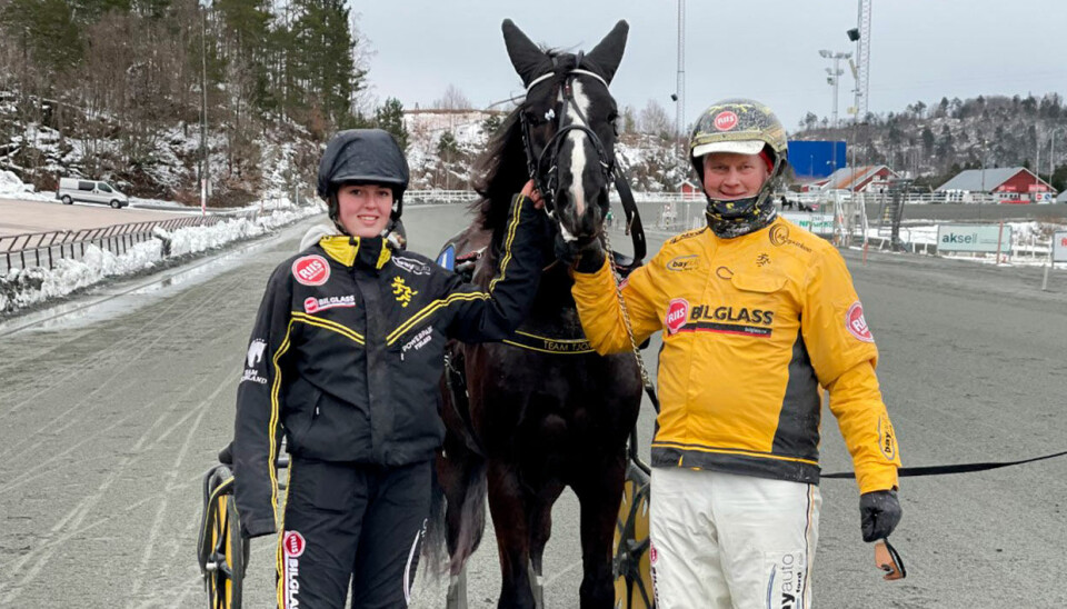 Frivoll Gorm, Øystein Tjomsland og assistenttrener Christina Lien Mikkelsen.