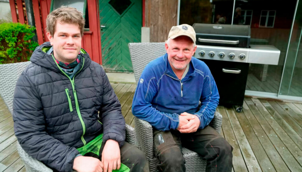 Jon Leif Eikaas, Sommerveien Purkering. Her sammen med sønnen Lars Erik.